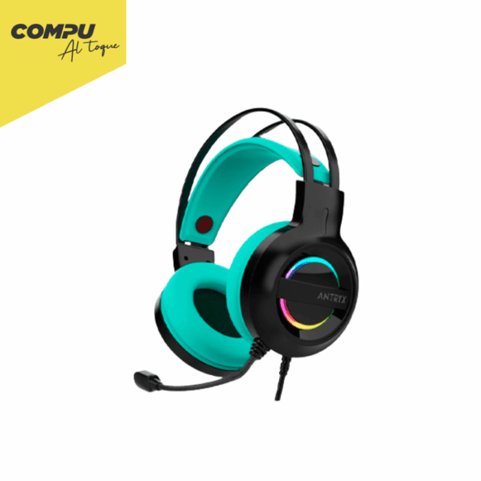 AURICULAR GAMING ANTRYX IRIS-K 7.1 TURQUOISE - COMPUALTOQUE (1) AURICULAR GAMING ANTRYX IRIS-K 7.1 TURQUOISE - Imagen 1